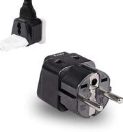 OREI European (Schuko) to India Plug Adapter, Type E/F, Heavy Duty, 1 ...