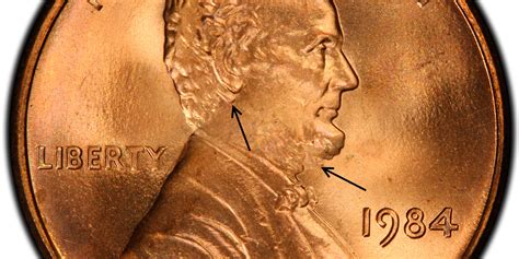 1984 1C Doubled Die Obverse, RD (Regular Strike) Lincoln Cent (Modern ...