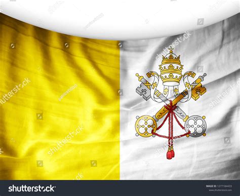 Vatican City Flag Silk White Background3d Stock Illustration 1277184433 ...