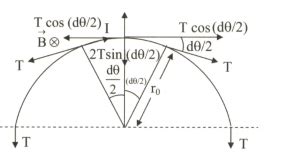 A ring of radius r0=20 cm made of a very thin wire carries a current of ...