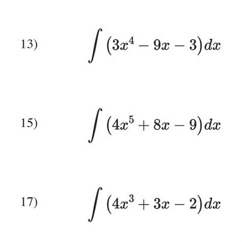 Simple Integration Questions 的图像结果
