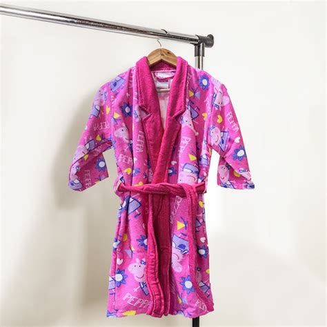Peppa Pig Printed Cotton Bathrobe for Kids – Sassoon Fab