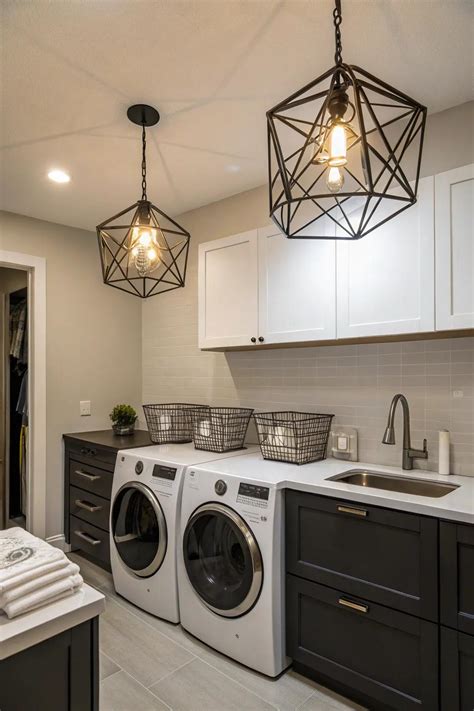 16+ Stunning Laundry Room Light Fixture Ideas