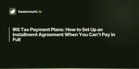IRS Fresh Start Program: Complete Guide to Tax Debt Relief | Beancount.io