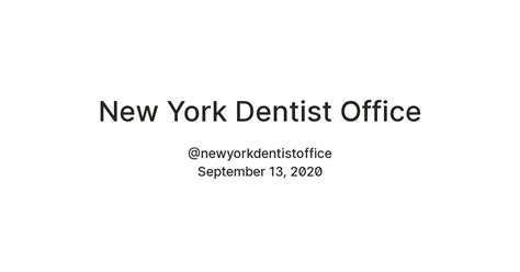 New York Dentist Office — Teletype