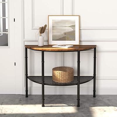 Buy IRONCK Console Table for Entryway Half MoonHalf Round, Entry Table ...