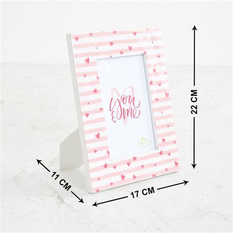 Buy You Me Heart Multicolour Printed MDF Photo Frame - 10x15cm from ...