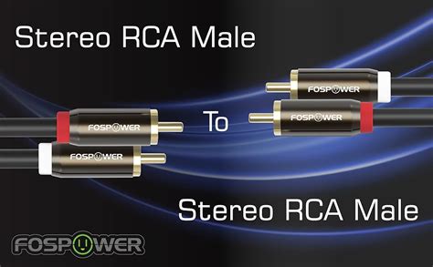Buy FosPower (2 Pack 2 RCA M,M Stereo Audio Cable [24K Gold Plated ...