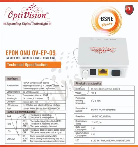 ONU & OLT - XPON ONT 1GE+1FE+VOIP Manufacturer from New Delhi