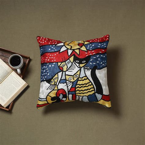 Buy Handcrafted Crewel Work Cushion Covers | iTokri