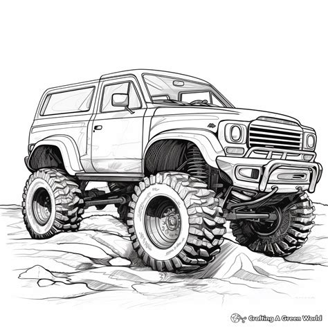 Mud Trucks Coloring Pages [2025]
