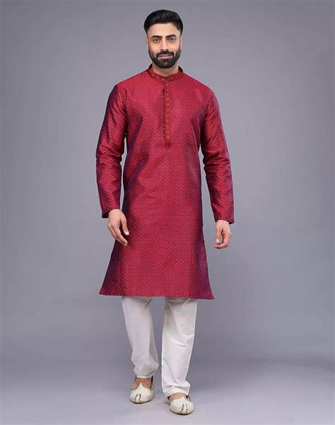 All Over Small Bootis Jacquard Kurta Pajama Set – South India Shopping Mall