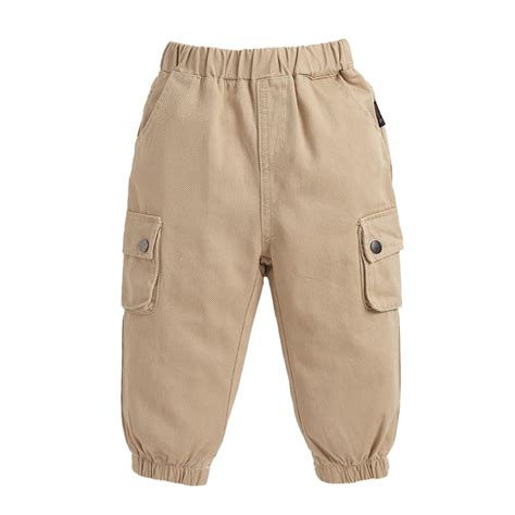 Buy Hopscotch Baby Boys Cotton and Polyester Solid Pant in Khaki Color ...