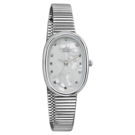 Sonata Poze Quartz Quartz White Dial Metal Strap Watch for Women