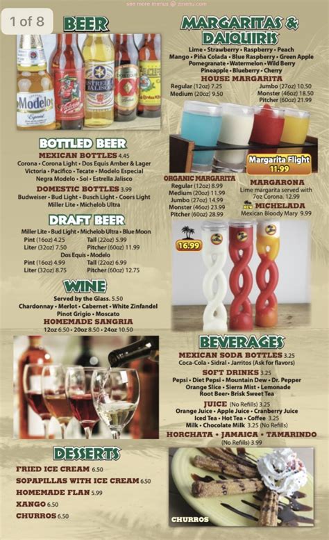 Online Menu of Cancun Mexican restaurant Lima Restaurant, Lima, Ohio ...