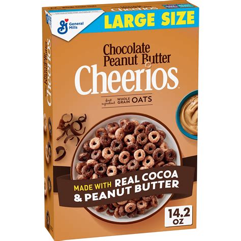 Buy Cheerios Chocolate Peanut Butter Cheerios Cereal, Breakfast Cereal ...