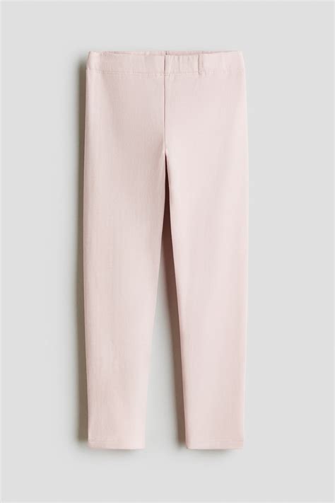 Brushed-inside leggings - Light pink - Kids | H&M IN