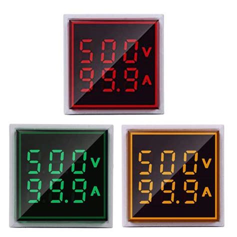 Microtail Direct AC Voltage/Current Meter LED Display Voltmeter-Ammeter ...