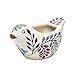 SHANAYRA Multicolor Leafy Motif Handmade Bird Shape Ceramic Planter ...