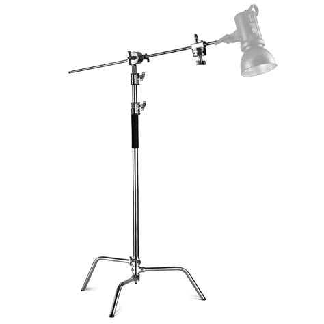 Buy NEEWER Pro 100% Stainless Steel Heavy Duty C Stand with Boom Arm ...