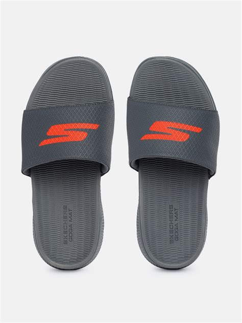 Skechers Men GO CONSISTENT Brand Logo Printed Sliders - Price History