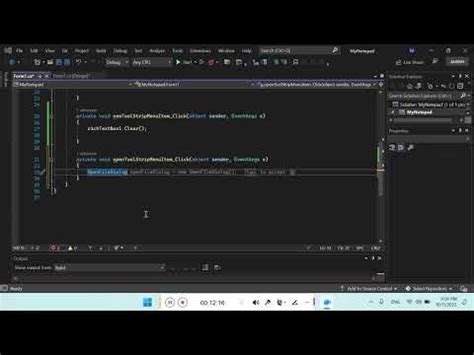 Image result for Creating Notepad in Visual Studio