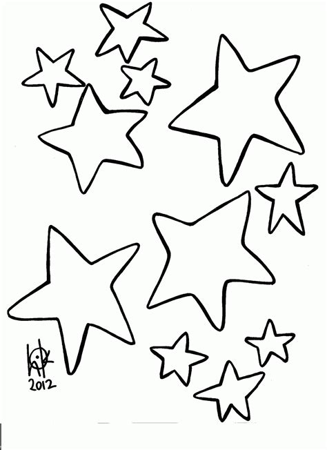 Star Coloring Pages For Preschoolers - Coloring Home