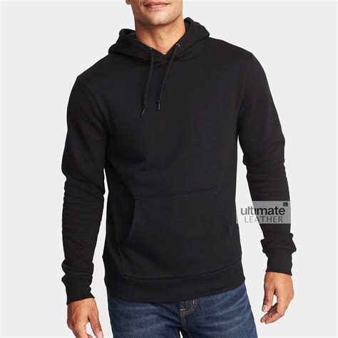 Mens Black Fleece Pullover at Abbey Wales blog