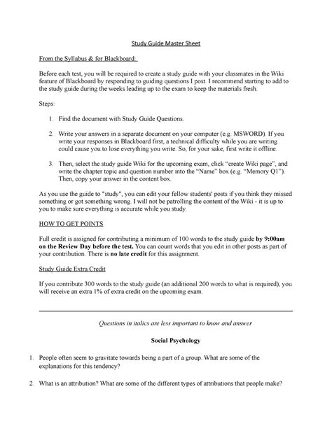 Image result for Study Guide Questions