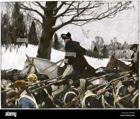 General George Washington At Valley Forge George Washington Wall Art - painting of washington at valley forge