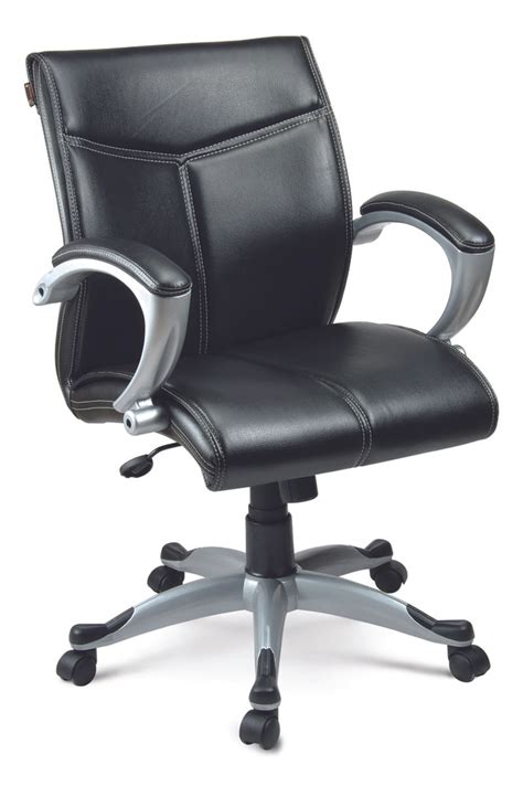 PMS-4019 Mid Back Office Chair - Silver - Paradise Furniture