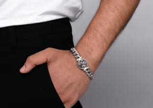 Fearless Tiger Rotating Silver Bracelet for Men | Orionz Jewels