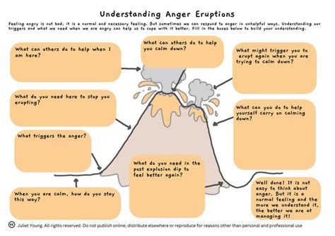 Buy Anger Eruptions Downloadable Worksheet Online in India - Etsy