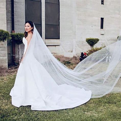 1pc European & American Style Bride's White 2-Layer 3 Meters Face Veil ...