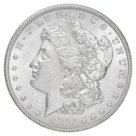 AU/Unc - 1896 Morgan Silver Dollar $1 High Grade | Property Room