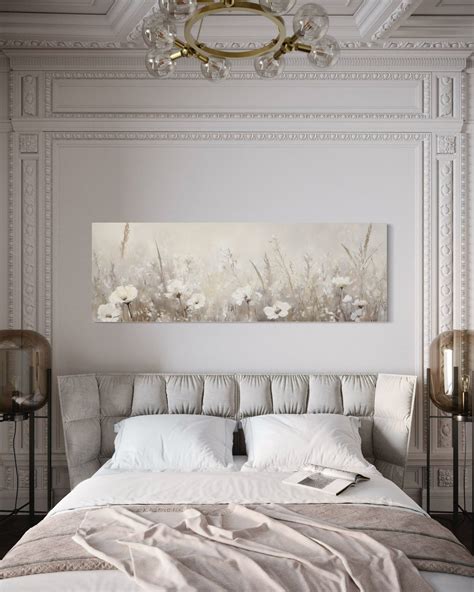 Wall Decal Above Bed How To Hang Art Above A Bed | The Cow Artworks