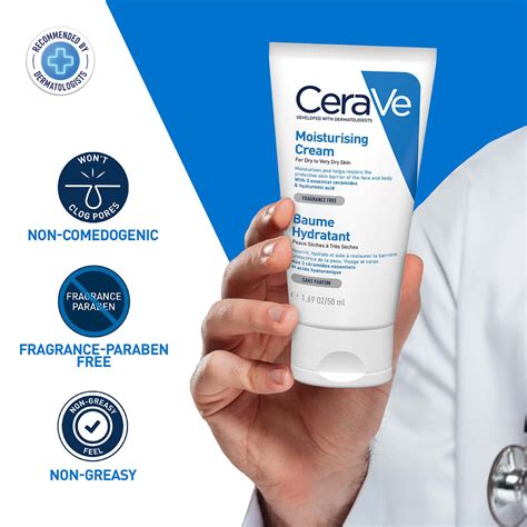 Buy CERAVE MOISTURIZING CREAM FOR DRY TO VERY DRY SKIN - 50ML Online ...