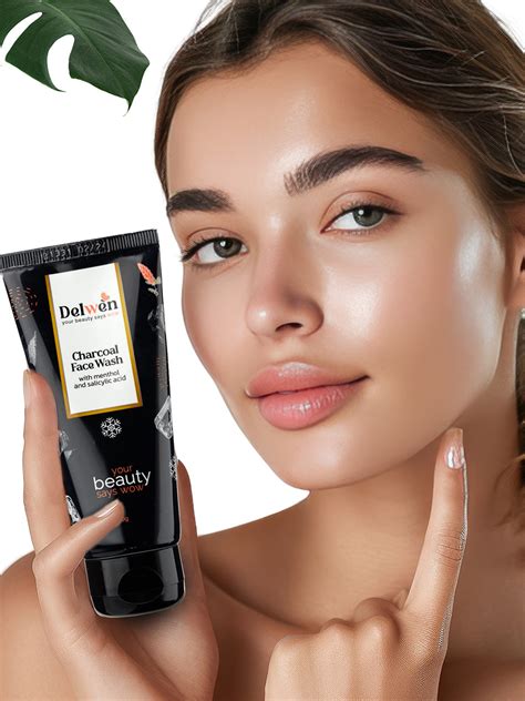 Charcoal Face Wash with Menthol & Salicylic – Delwen