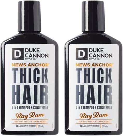 Amazon.com: Duke Cannon News Anchor 2-in-1 Hair Wash - Bay Rum, 10 fl ...