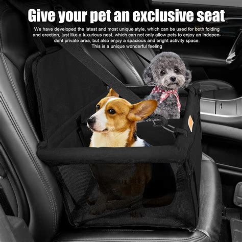 Buy LuckPetly Dog Car Seat, Dog Puppy Portable Pet Booster Car Seat ...