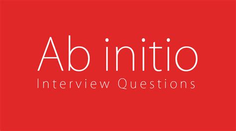 Image result for AB Initio Interview Question