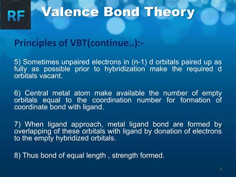 VBT valance bond theory | PPTX