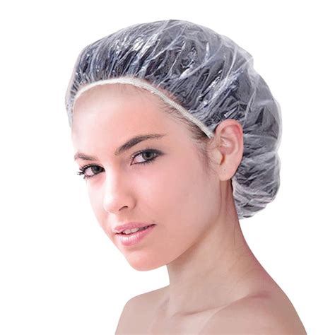 6pcs Fashion Wave Point Waterproof Shower Cap Elastic Reusable Bath ...