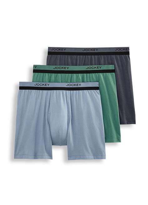 Buy Jockey Mens Ultimate Breathe 6.5 Boxer Brief - 3 Pack Online at ...