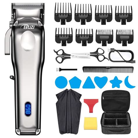 EKUZI Hair Clippers Cordless Hair Trimmer for Men Professional Haircut ...