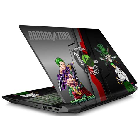 One Piece Zoro Three Sword Pose Laptop Skin | 3D Embossed 3M Vinyl ...