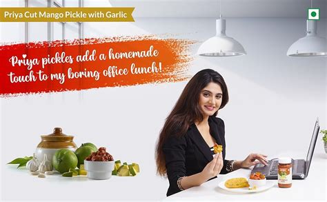 Priya Cut Mango Pickle with Garlic, 300g - Authentic Telugu Style Aam ...