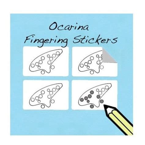 Buy Ocarina Diagram and Tablature Stickers (250 Stickers Per Pack) 12 ...