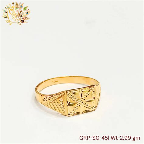 GRP-SG-45 - Plain Gents Rings – HM Sarafa Bazar India Pvt Ltd