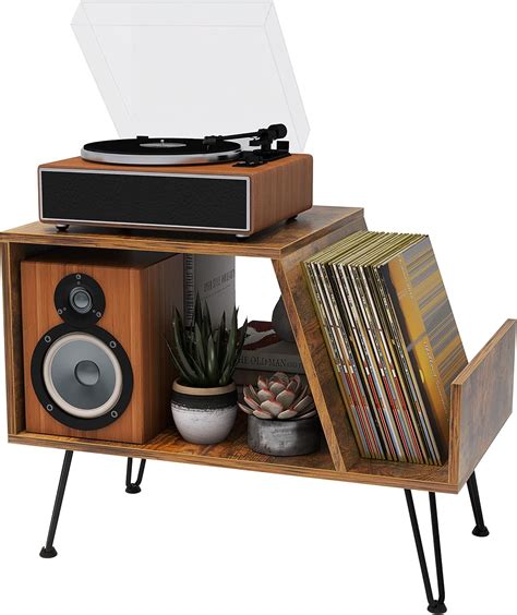 Buy Record Player Stand, Turntable Stand with Record Storage, Vinyl ...